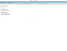 Tablet Screenshot of longleafland.com